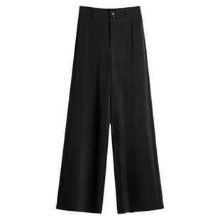 2026春秋冬新款高腰休闲直筒阔腿裤中年妈妈女跳舞裤摩登女裤垂感