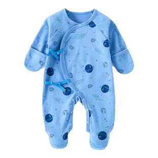 全棉纯棉A类婴儿睡袋宝宝睡衣带袜子带手套新生儿衣服包手包脚