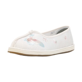 老美华春季新款千层底老北京布鞋女绣花汉服鞋国风复古新中式女鞋