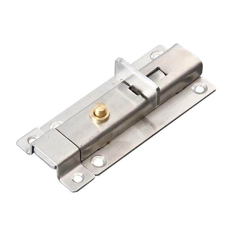 加厚不锈钢自动弹簧插销锁扣门锁门闩卫生间门栓门扣木门防盗门销