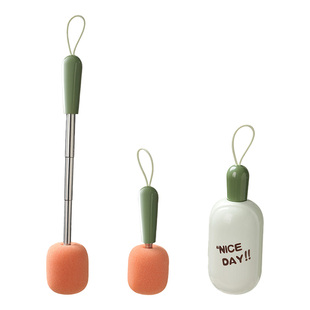 三合一洗杯刷长柄可伸缩家用保温杯盖专用清洁神器缝隙刷海绵刷子