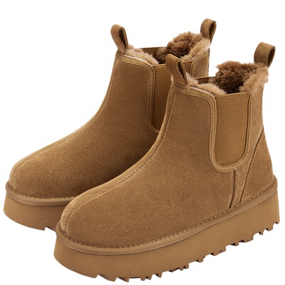 73hours保暖加绒加厚雪地靴