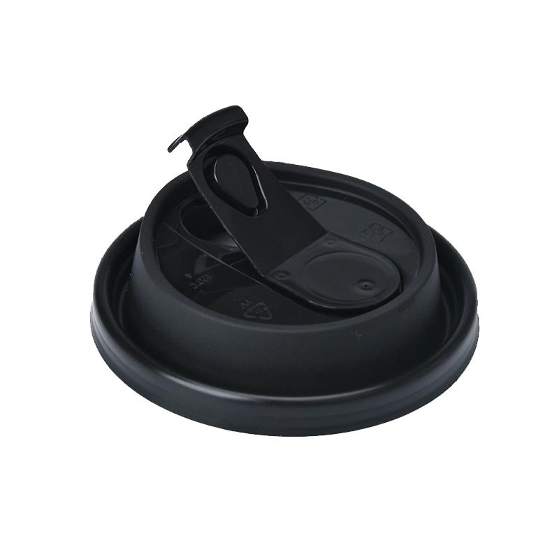 90口径磨砂防漏杯盖一次性咖啡奶茶分体连体杯盖纸塑杯通用盖子