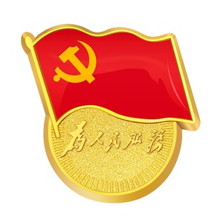 党徽纯铜珐琅强磁2025年新版不伤衣不易褪色标准尺寸胸针大磁铁磁扣磁吸式高档纪念品党员徽章团徽批发团购