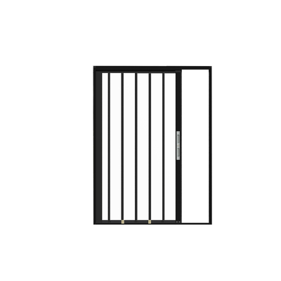高清水晶透明折叠门可拆无轨定制