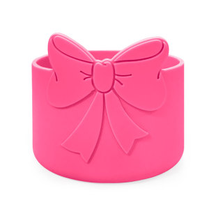 蝴蝶结硅胶杯托75毫米适用斯坦利水杯30oz  40oz硅胶杯套食品级