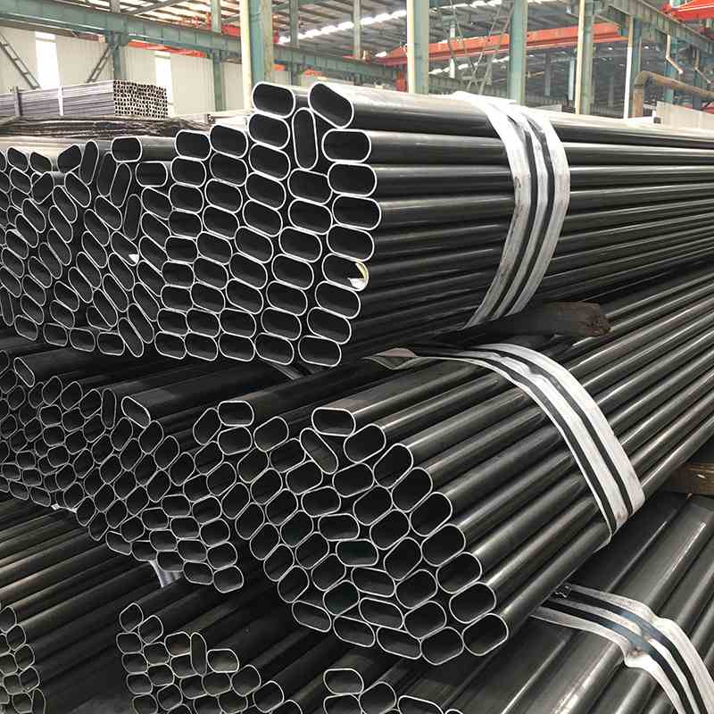 厂家定制spcc光亮椭圆管家具家居机械制造用Q345薄壁黑退平椭圆管