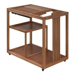 祥福移动茶桌家用小茶台迎祥泡茶车全自动烧水壶一体套装阳台茶几