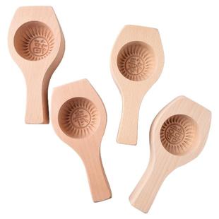 榉木木质大号花样过年蒸馒头包子模具做南瓜饼的鱼形面食家用模子