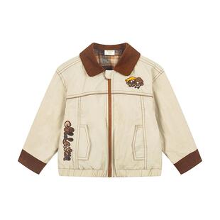 马拉丁儿童外套25秋装新款男童小童巴恩复古灯芯绒夹克外套