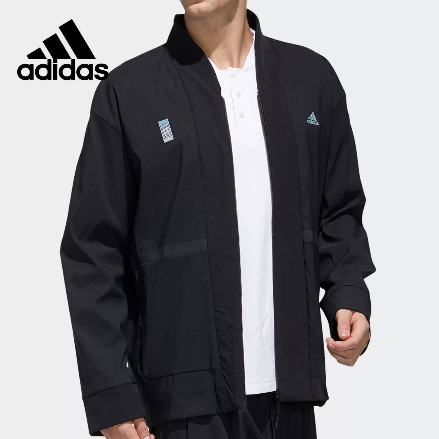 Пробежная спортивная куртка с молнией Adidas