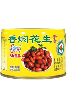 厦门古龙香焖花生罐头