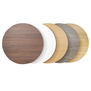 桌面板定制桌板台面木板材小圆桌餐桌茶几圆形面板单独桌子面板