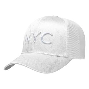 NYC帽子女韩版潮夏季网眼透气鸭舌帽时尚街头棒球帽女韩版显脸小