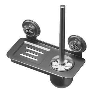 卫生间吸盘马桶刷置物架免打孔无死角洗厕所清洁神器壁挂刷子套装