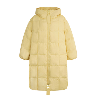 YUZI重磅长款羽绒服白鸭绒大码