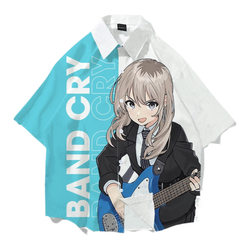 新款Girls Band Cry 哭泣少女乐队gbc衬衫井芹仁菜痛衣不登校衣服