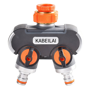 水龙头一分二分流器转接水管四通阀带开关三通阀门一进二出分水器