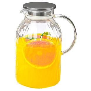 高硼硅玻璃冷水壶凉水壶2025新款家用耐高温储水茶壶大容量凉水杯