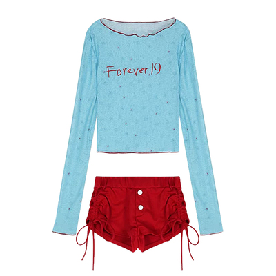 【假面猫】罩衫四件套甜辣泳衣女