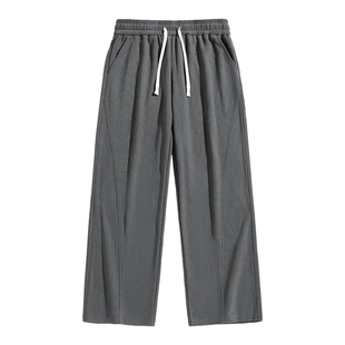 班尼路S&K系列潮流中灰色卫裤男款20296春季新款初高中生阔腿男裤