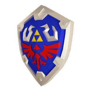 55厘米高 塞尔达传说林克海利亚盾牌1:1家居装饰立体壁挂纸模型