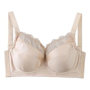 超薄内衣大胸显小女夏季薄款透气全罩杯ef杯带钢圈大码文胸防下垂