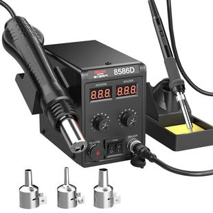 德力西电气热风枪拆焊台二合一858D电烙铁8586手机维修焊接电焊台