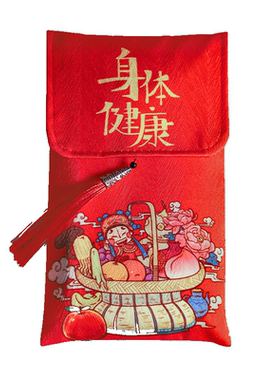 唐绣布袋红包满满的幸福高档创意