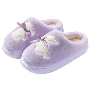 踩屎感棉拖鞋女士秋冬季2025新款室内居家用防滑保暖毛绒月子拖鞋