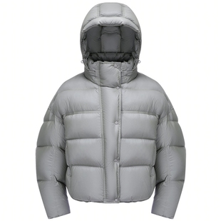 波司登冬经典泡芙时尚甜美休闲高蓬厚短款羽绒服连帽外套