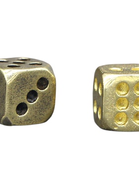 创意纯铜骰子手办小摆件