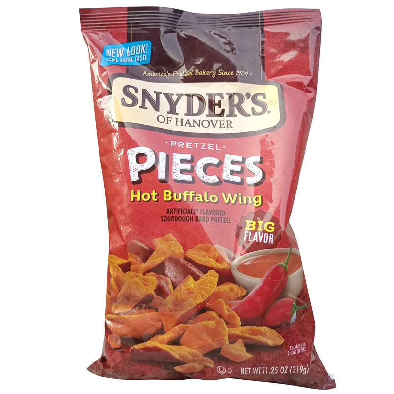美国SNYDER'S pieces hot buffalo wing施耐德普莱水牛城面包酥片