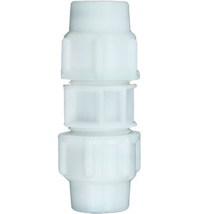 快接管件快速接头塑料pe管自来水白色水管配件三通活接头6分4一寸