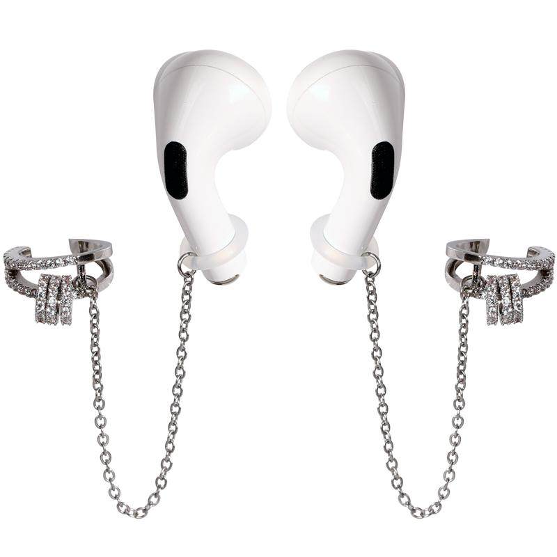 防丢耳机耳链无线防掉耳环耳夹蓝牙airpods2链耳骨夹耳钉耳挂耳饰