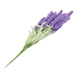 北欧ins薰衣草仿真花罗普旺斯客厅装饰插花拍照花束道具 紫色假花
