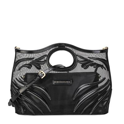 总统夫人同款品牌BCBGMAXAZRIA通勤单肩托特包大斜挎牛皮圣诞礼物