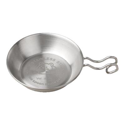 不锈钢加厚调味碟带筷托架