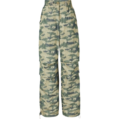 【折扣】HALFBOY女士刺绣迷彩软壳面料阔腿裤