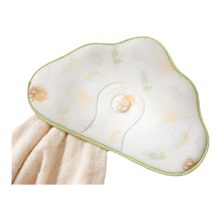 十月结晶婴儿云片枕吸汗透气新生枕头纯棉宝宝云朵枕巾平枕春夏款