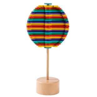 儿童费氏数列抖音同款木质旋转解压棒棒糖强迫症减压神器创意玩具