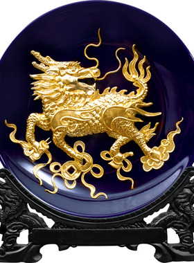 金箔工艺品店铺客厅陶瓷装饰摆件