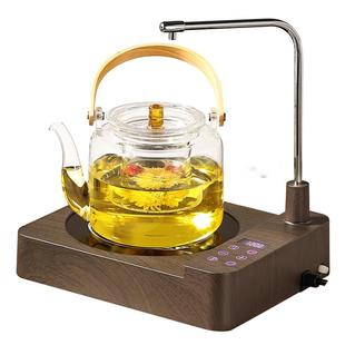 福也全自动上水玻璃煮茶器功夫茶烧水壶小型电陶炉家用泡茶具套装