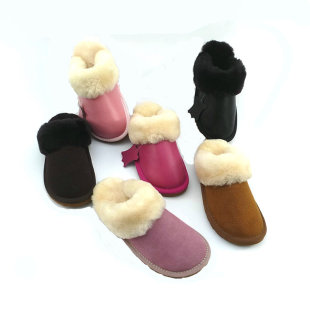 2025新款男女羊毛拖鞋加厚纯澳洲绵羊皮毛一体防滑底冬保暖大码拖