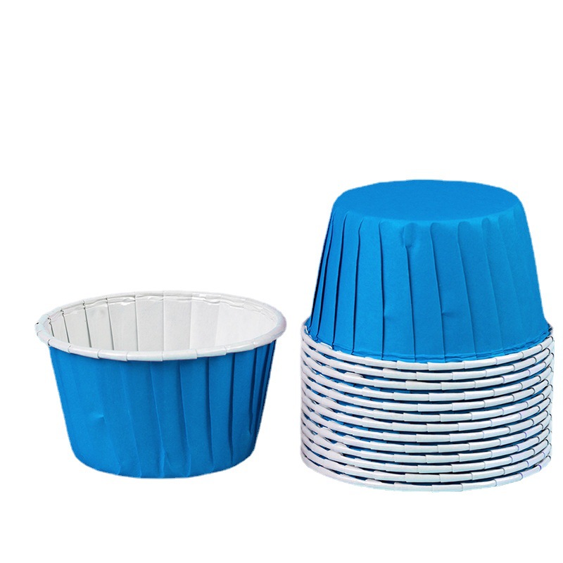 烤箱专用杯子蛋糕纸杯耐高温淋膜卷边卷口杯马芬杯防油波点烘焙托