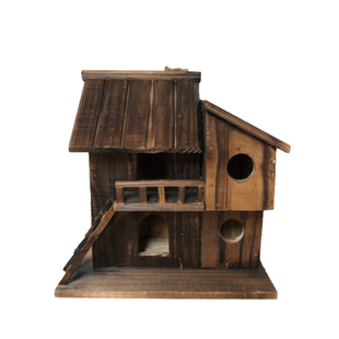 木质豪华别墅保暖鸟窝玄凤小鸟笼鸟巢窝鸟房繁殖箱鹦鹉用品玩具