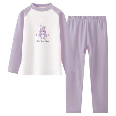 英博伦秋冬女童全棉内衣秋衣套装