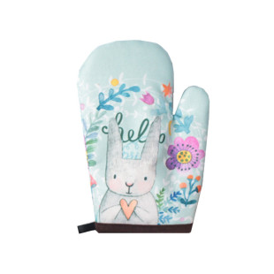 微波炉隔热防烫手套加厚厨房用品烤箱烘焙手套卡通兔子耐高温手套