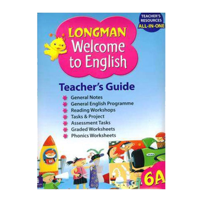 英文朗文小学英语教材Longman Welcome to English Gold Teacher's Guide 教师手册6A 纯全英文版正版原著进口原版英语书籍