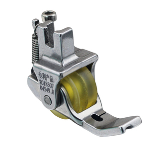 平车新款带槽嵌绳滚轮压脚拉绳包绳轮子压脚P69新款窗帘嵌线压脚